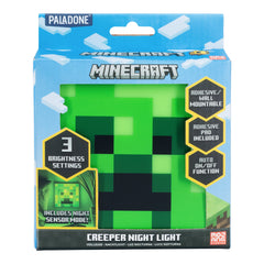 Minecraft Creeper Night Light (Paladone) - Throne Boss Australia