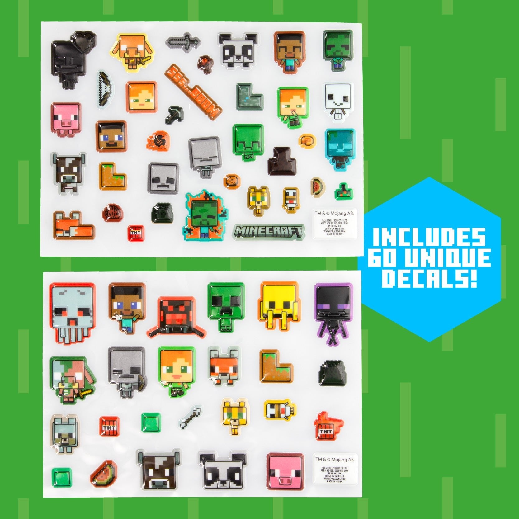 Minecraft Puffy Gadget Decals (Paladone) - Throne Boss Australia