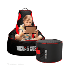 Bean Bag + Footstool (Child) - Throne Boss Australia